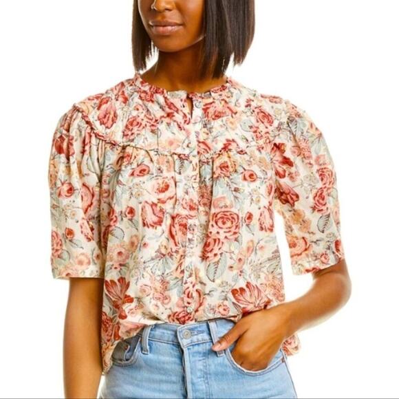 Rebecca Taylor Tops - Rebecca Taylor Women's Floral Top  La Vie Lucciene Size S Business Casual Travel